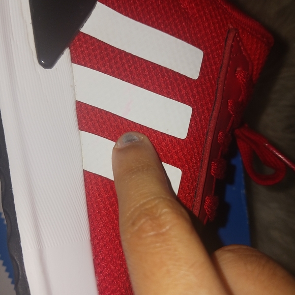 ❤️Adidas❤️ Kids Red & white sneakers - Picture 13 of 13